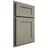 Shiloh Cabinetry Partial Overlay Hanover Red Oak Plain Cut Thyme Door