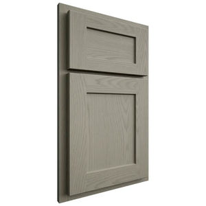 Shiloh Cabinetry Partial Overlay Hanover Red Oak Plain Cut Thyme Door