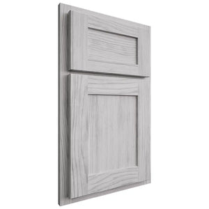 Shiloh Cabinetry Partial Overlay Hanover Walnut Plain Cut Stratus Door