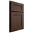 Shiloh Cabinetry Partial Overlay Hanover White Oak Plain Cut Braun Door