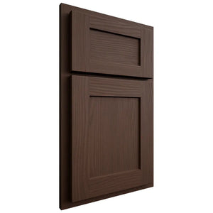 Shiloh Cabinetry Partial Overlay Hanover White Oak Plain Cut Braun Door