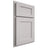 Shiloh Cabinetry Partial Overlay Hanover White Oak Plain Cut Cotton Door