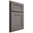 Shiloh Cabinetry Partial Overlay Hanover White Oak Plain Cut Flagstone Door