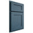 Shiloh Cabinetry Partial Overlay Hanover White Oak Plain Cut Hudson Door