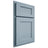 Shiloh Cabinetry Partial Overlay Hanover White Oak Plain Cut Sky Door