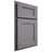 Shiloh Cabinetry Partial Overlay Hanover White Oak Plain Cut Sterling Door