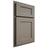 Shiloh Cabinetry Partial Overlay Hanover White Oak Plain Cut Thyme Door