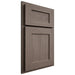 Shiloh Cabinetry Partial Overlay Hanover White Oak Quarter Sawn Clay Door