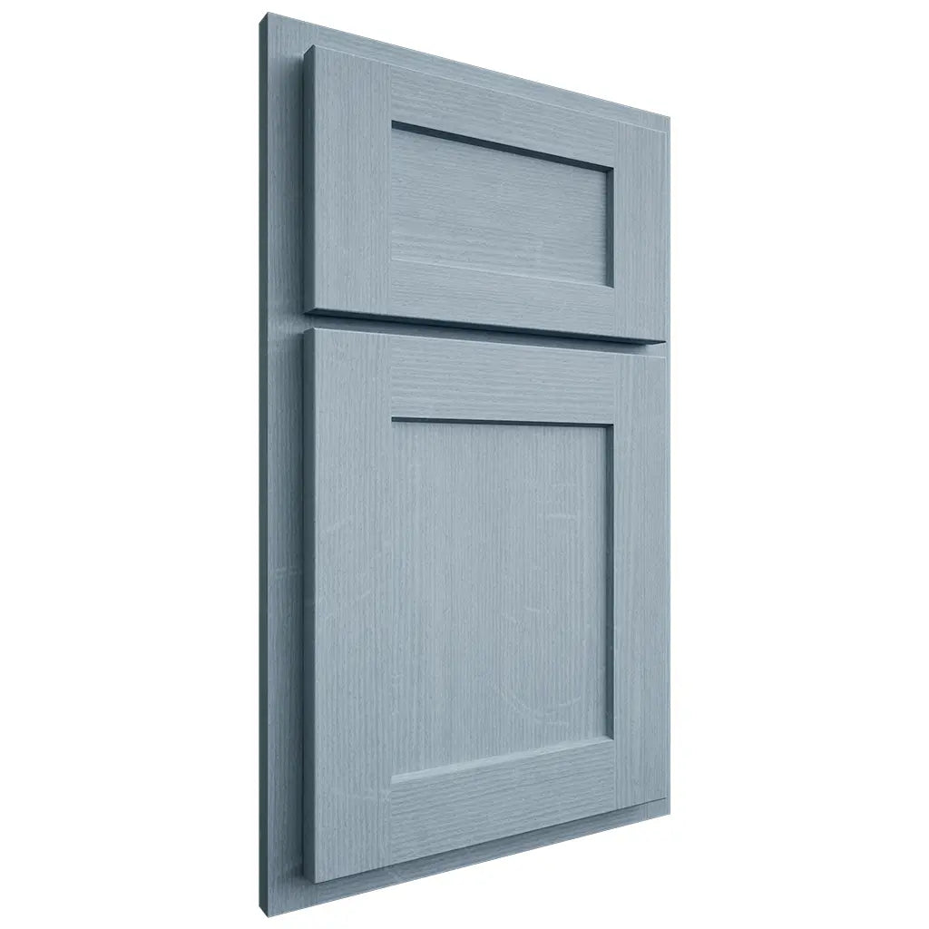 Shiloh Cabinetry Partial Overlay Hanover White Oak Quarter Sawn Sky Door