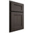 Shiloh Cabinetry Partial Overlay Hanover White Oak Rift Cut Creekside Door