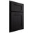Shiloh Cabinetry Partial Overlay Hanover White Oak Rift Cut Ink Door
