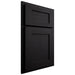 Shiloh Cabinetry Partial Overlay Hanover White Oak Rift Cut Ink Door