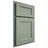 Shiloh Cabinetry Partial Overlay Hanover White Oak Rift Cut Moss Door