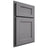 Shiloh Cabinetry Partial Overlay Hanover White Oak Rift Cut Sterling Door
