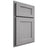 Shiloh Cabinetry Partial Overlay Hanover White Oak Rift Cut Stratus Door