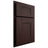 Shiloh Cabinetry Partial Overlay Hartford Alder Plain Cut Bistre Door