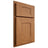 Shiloh Cabinetry Partial Overlay Hartford Alder Plain Cut Caramel Door