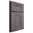 Shiloh Cabinetry Partial Overlay Hartford Hickory Plain Cut Cadet Door