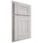 Shiloh Cabinetry Partial Overlay Hartford Hickory Plain Cut Cotton Door