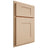 Shiloh Cabinetry Partial Overlay Hartford Maple Plain Cut Natural Door