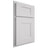 Shiloh Cabinetry Partial Overlay Hartford Paintable Arctic Door