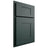 Shiloh Cabinetry Partial Overlay Hartford Paintable Billiard Green Door
