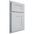 Shiloh Cabinetry Partial Overlay Hartford Paintable Niebla Azul Door