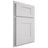 Shiloh Cabinetry Partial Overlay Hartford Paintable Polar Door