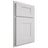 Shiloh Cabinetry Partial Overlay Hartford Paintable Pure White Door