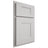Shiloh Cabinetry Partial Overlay Hartford Paintable Repose Gray Door