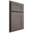 Shiloh Cabinetry Partial Overlay Hartford Poplar Plain Cut Heatherstone Door
