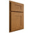 Shiloh Cabinetry Partial Overlay Hartford Red Oak Plain Cut Autumn Door