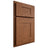 Shiloh Cabinetry Partial Overlay Hartford Red Oak Plain Cut Braun Door