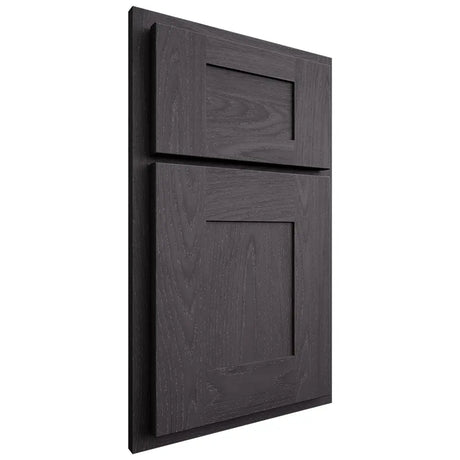 Shiloh Cabinetry Partial Overlay Hartford Red Oak Plain Cut Harbor Door