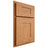 Shiloh Cabinetry Partial Overlay Hartford Red Oak Plain Cut Medium Door