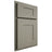 Shiloh Cabinetry Partial Overlay Hartford Red Oak Plain Cut Thyme Door