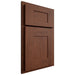 Shiloh Cabinetry Partial Overlay Hartford Walnut Plain Cut Rye Door