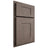 Shiloh Cabinetry Partial Overlay Hartford White Oak Plain Cut Clay Door
