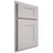 Shiloh Cabinetry Partial Overlay Hartford White Oak Plain Cut Cotton Door