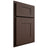 Shiloh Cabinetry Partial Overlay Hartford White Oak Plain Cut Dusk Door