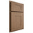Shiloh Cabinetry Partial Overlay Hartford White Oak Plain Cut Medium Door