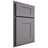 Shiloh Cabinetry Partial Overlay Hartford White Oak Plain Cut Sterling Door