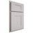 Shiloh Cabinetry Partial Overlay Hartford White Oak Quarter Sawn Cotton Door