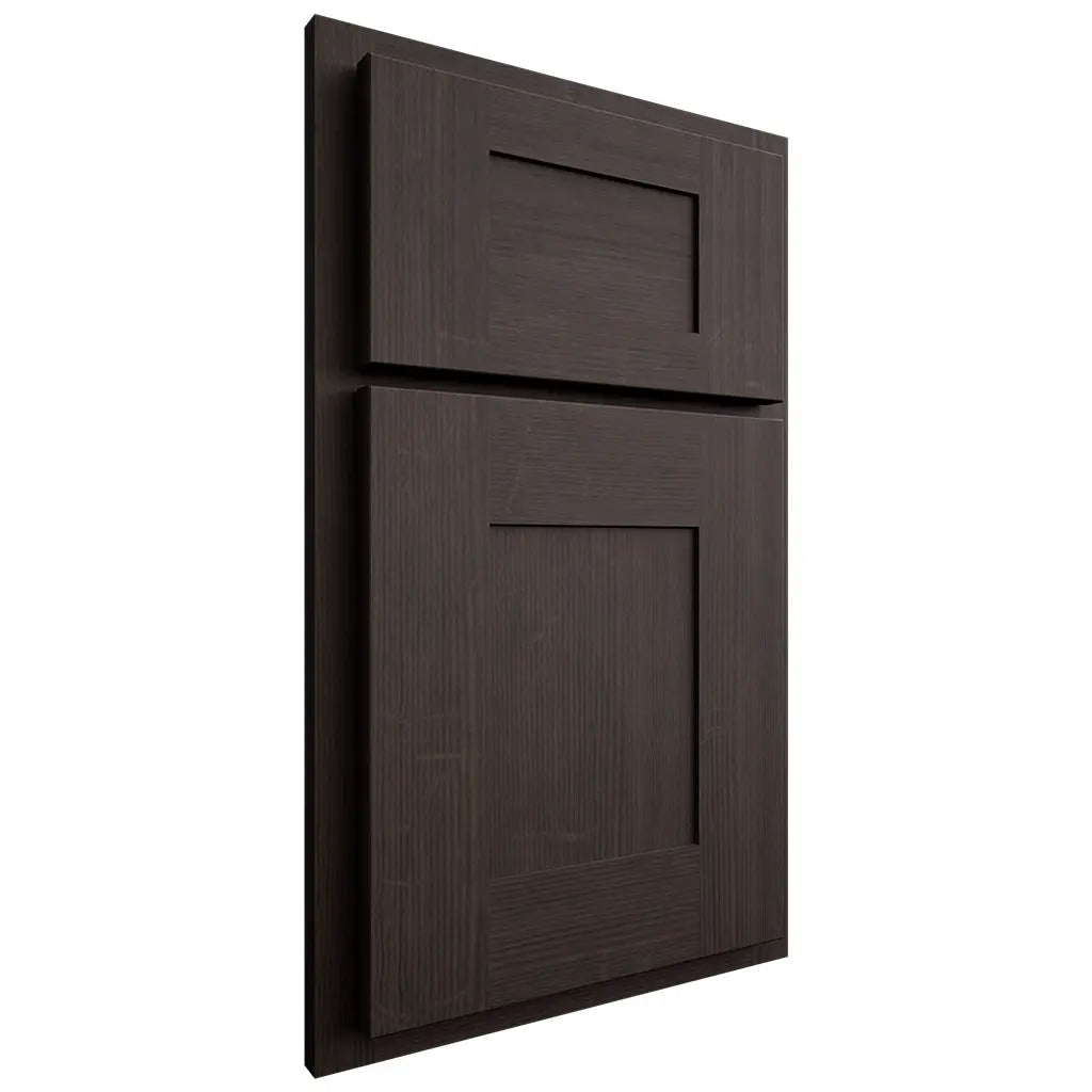 Shiloh Cabinetry Partial Overlay Hartford White Oak Quarter Sawn Morel Door