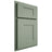 Shiloh Cabinetry Partial Overlay Hartford White Oak Quarter Sawn Moss Door