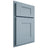 Shiloh Cabinetry Partial Overlay Hartford White Oak Quarter Sawn Sky Door