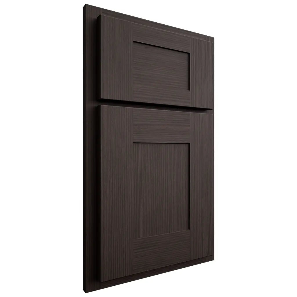 Shiloh Cabinetry Partial Overlay Hartford White Oak Rift Cut Morel Door
