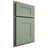 Shiloh Cabinetry Partial Overlay Hartford White Oak Rift Cut Moss Door
