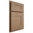 Shiloh Cabinetry Partial Overlay Hartford White Oak Rift Cut Natural Door