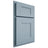 Shiloh Cabinetry Partial Overlay Hartford White Oak Rift Cut Sky Door